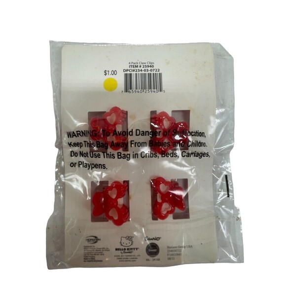 Hello Kitty Headband And Hair Clip Set Of 2 New - Picture 12 of 16